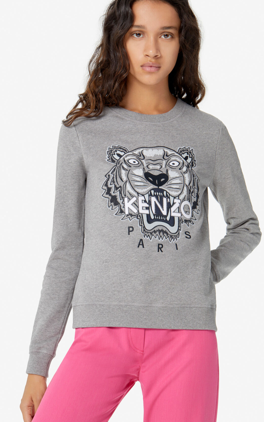 Kenzo Tiger Ženska Puloverji Siva SI-0607284